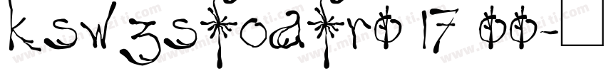kswzsfoafr0 17 00字体转换